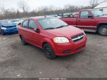  Salvage Chevrolet Aveo