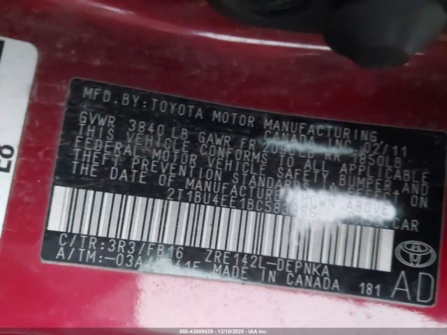 Toyota Corolla Le Image 3