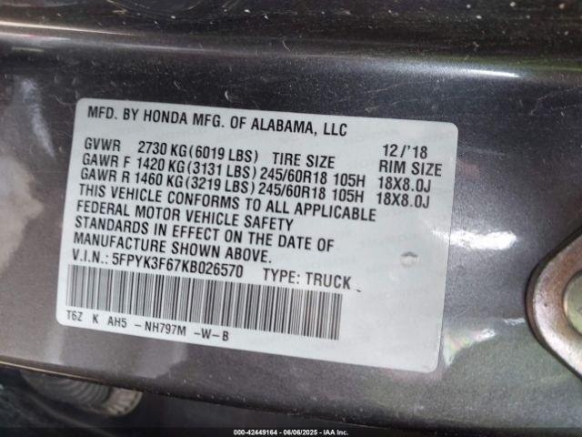 Honda Ridgeline Rtl-t Image 10