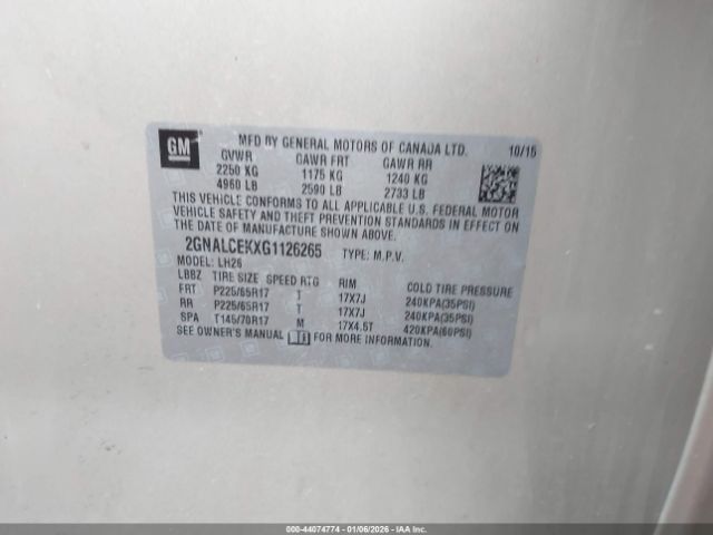 Chevrolet Equinox Lt Image 8