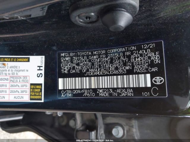 Toyota Corolla Hybrid Le Image 14