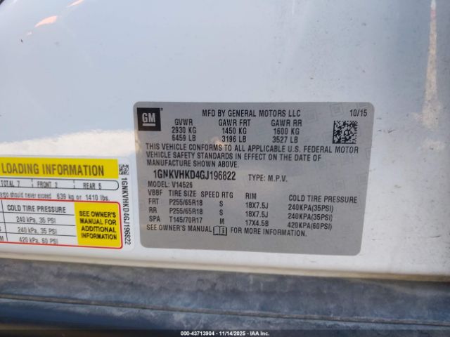 Chevrolet Traverse 2lt Image 10